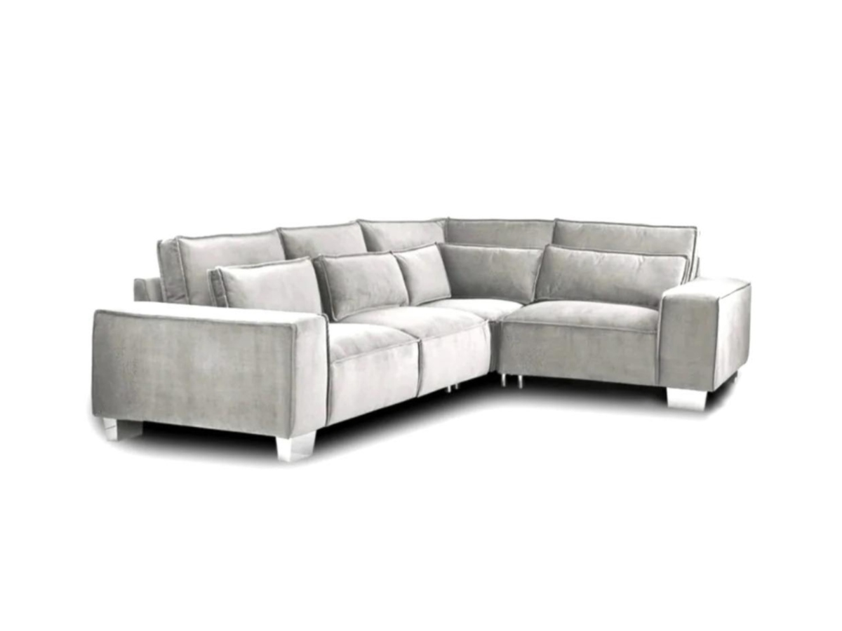 Sloane Silver 4 Seater Corner Sofa
