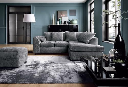 CHENILLE CORNER SOFA