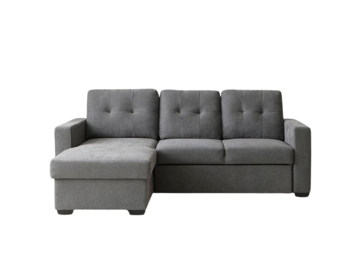Francesca L Shape Sofa Bed Grey With Storage