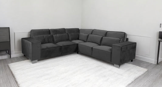 Sloane Black Double Corner Sofa