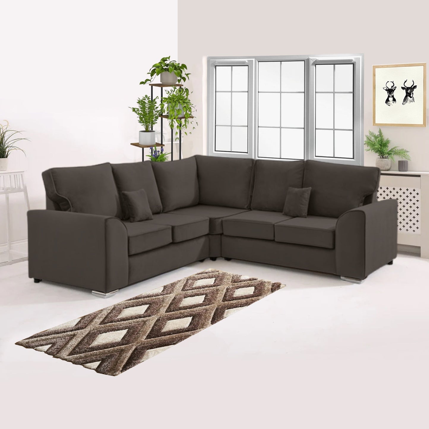 DYLAN DUAL ARM HIGH BACK 5 SEATER SOFA
