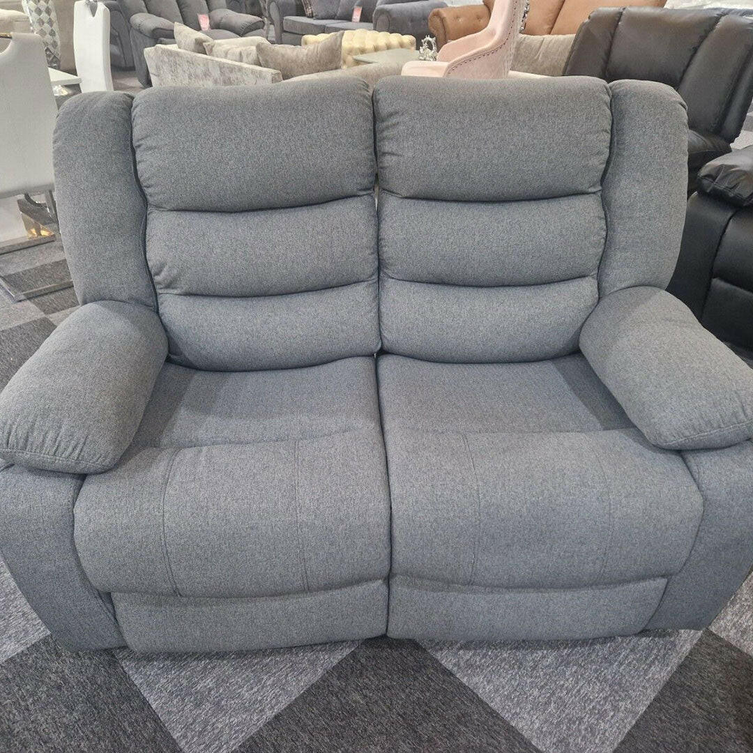 ROMA FABRIC SOFA 3+2 SEATER GREY