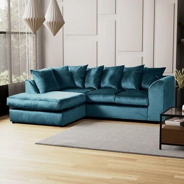 PLUSH VELVET CORNER SOFA
