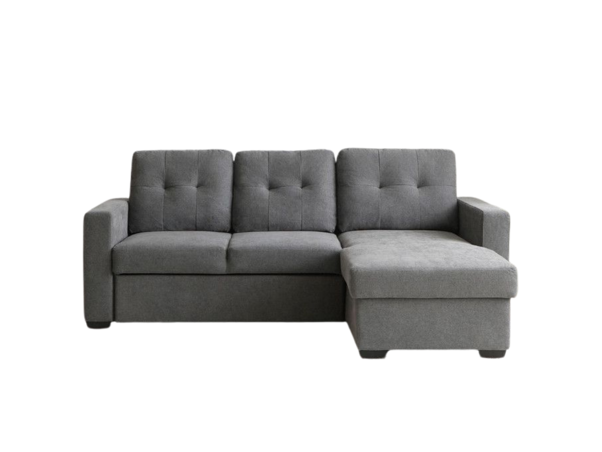 Francesca L Shape Sofa Bed Grey With Storage