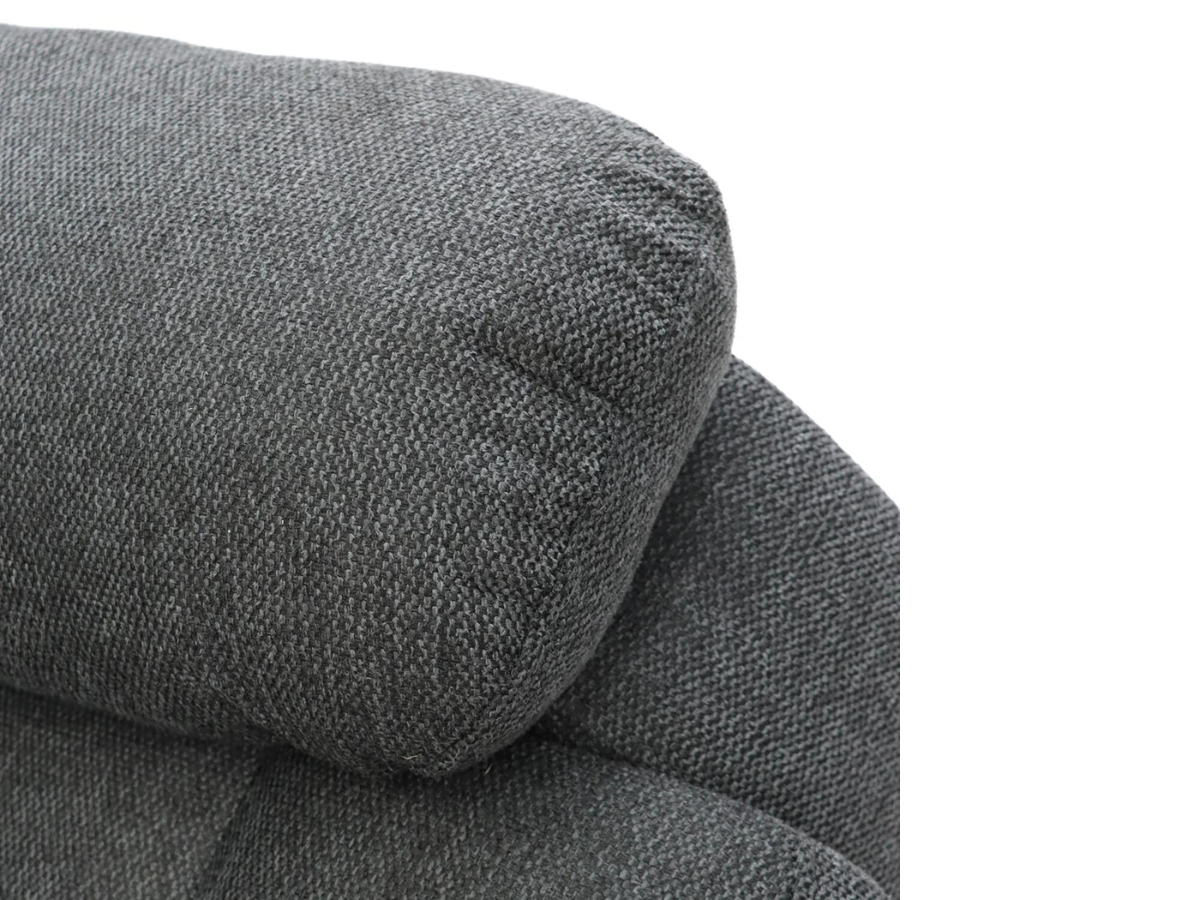 Napoli Grey Fabric Electric Recliner Corner Sofa