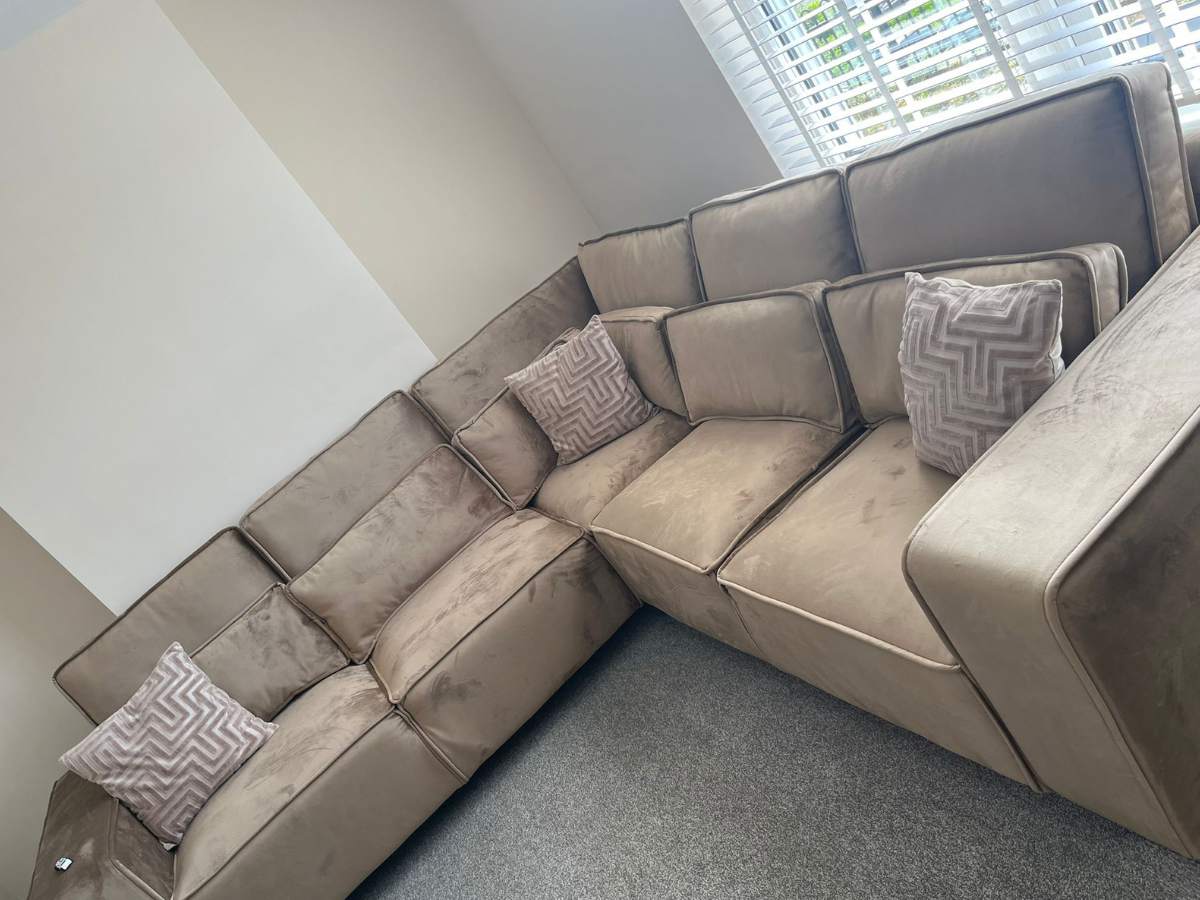 Sloane Mink Double Corner Sofa