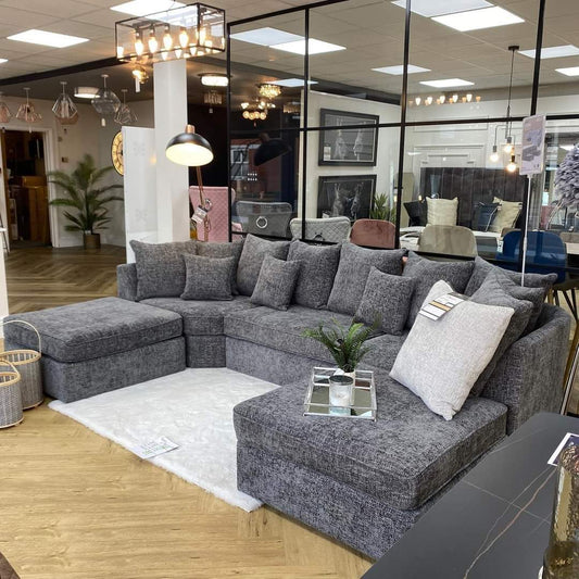 The Bishop Luxe U-Shape Sofa — Comes with 2 Giant Removable Stools!