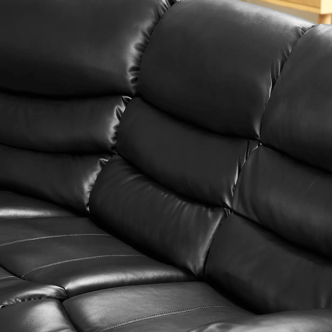 ROMA LEATHER RECLINER CORNER SOFA