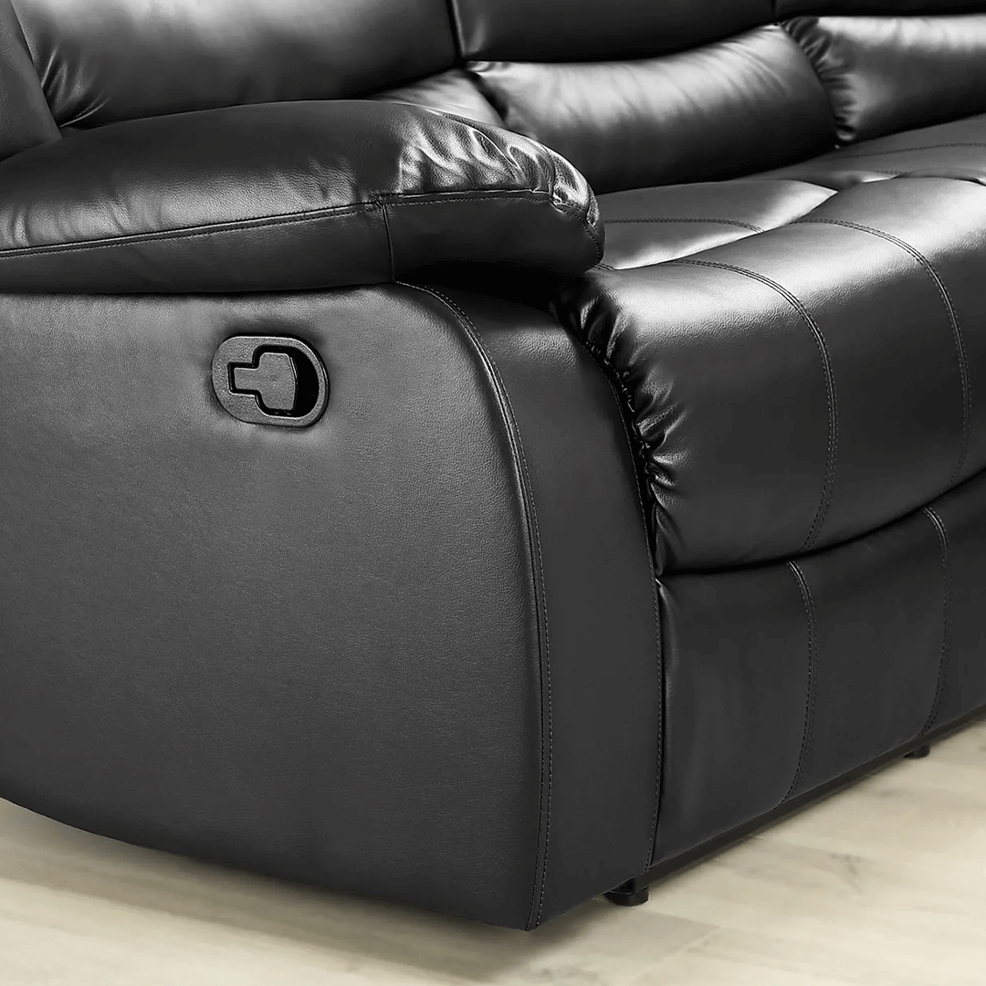ROMA LEATHER RECLINER CORNER SOFA
