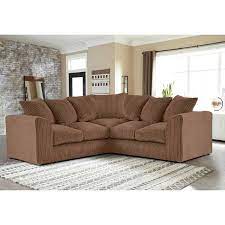 JUMBO CORD LARGE CORNER SOFA WITH DUAL ARMREST