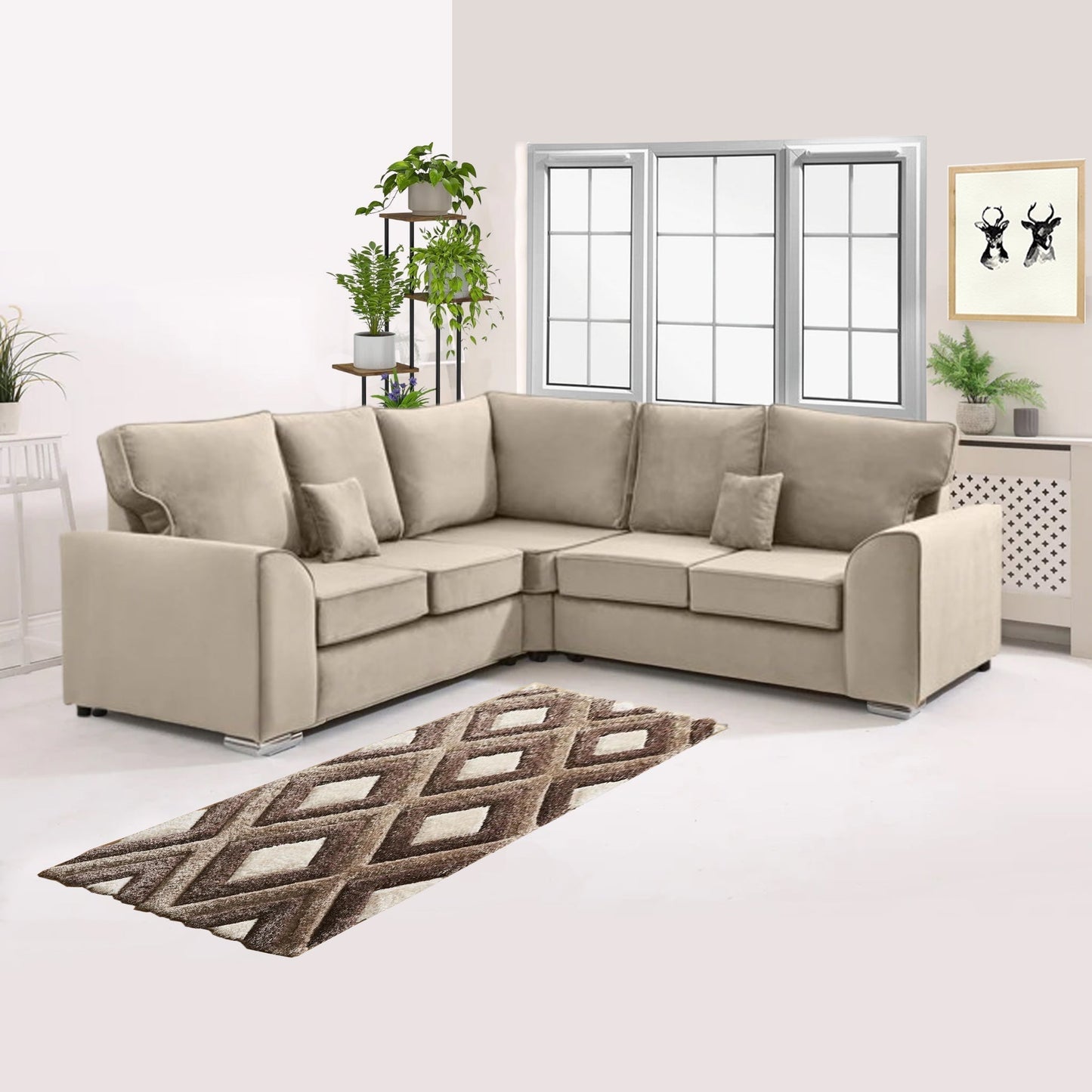 DYLAN DUAL ARM HIGH BACK 5 SEATER SOFA