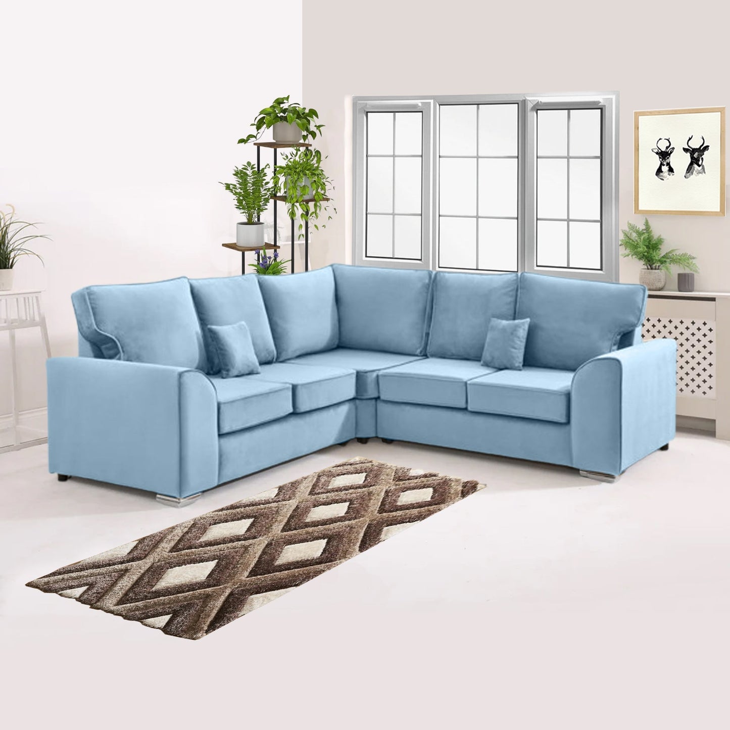 DYLAN DUAL ARM HIGH BACK 5 SEATER SOFA