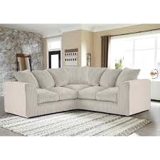 JUMBO CORD LARGE CORNER SOFA WITH DUAL ARMREST