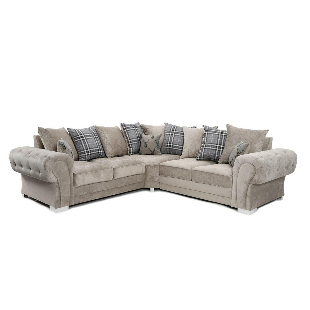 VERONA SCATTER BACK CORNER SOFA MINK